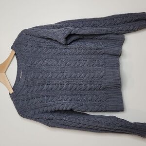 Philosophy Gray Cable Knit Sweater Size S Women